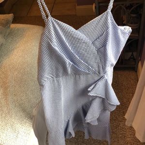 Rare editions Seersucker dress NWOT